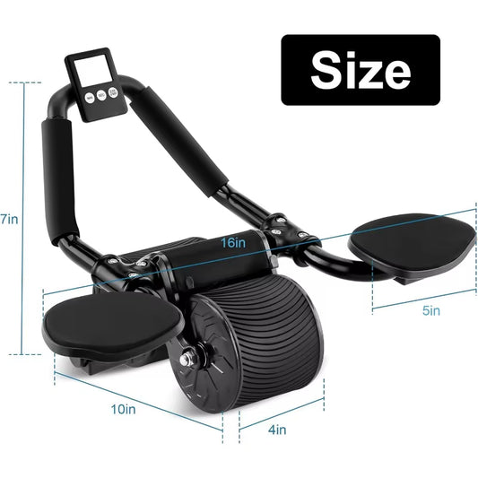 Elbow Support Automatic Rebound Abdominal Wheel,Ab Roller for Abdominal Exercise Machine